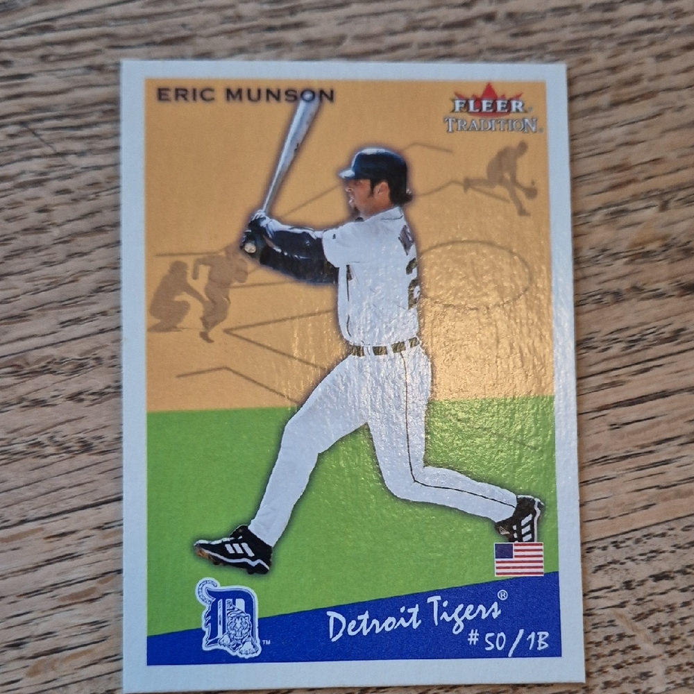 Eric Munson Fleer Tradition Baseball Card